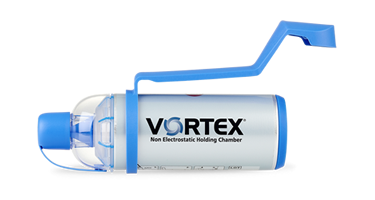 VORTEX® voorzetkamer met mondstuk en bedieningshulp